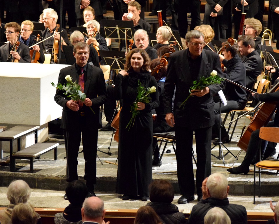 Herbert Deininger (Dirigent), Andrea Nübel (Sopran), Rainer Pachner (Bariton) Brahms: Requiem, 12.11.2017, St.Peter, Lörrach